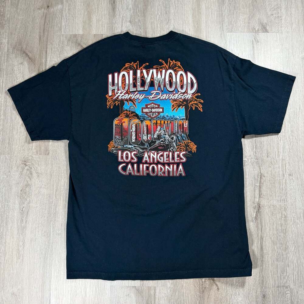 2016 Harley-Davidson Hollywood Los Angeles California Graphic T-Shirt XL